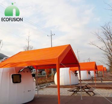 Mẫu Nh&agrave; lều H&agrave;n Quốc Ecofusion c&oacute; m&aacute;y che